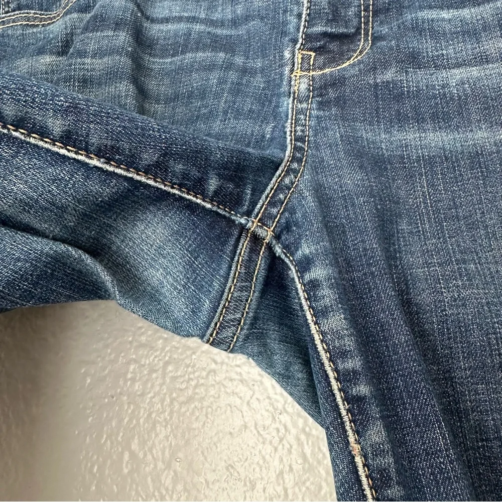 Pilcro and the Letterpress Womens straight dark wash distressed FV/‎ EDIT Jeans